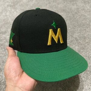 Twins Black and Green Cap with Gold Lettering 7 1/4